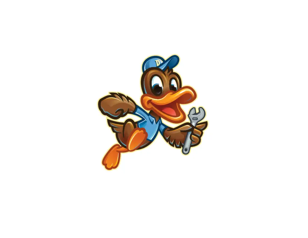 Delightful-duck mascot optimized