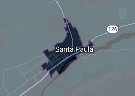 Santa Paula map